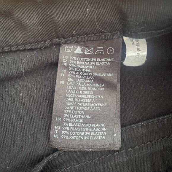 H&M Black Denim Shorts Size 6 - Picture 7 of 7